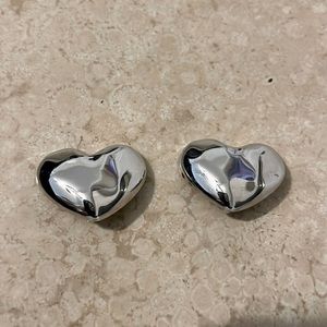 Heart Shaped Clip On Earrings